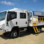 Isuzu NPS 300 4x4 Water Carrier with Slide out Step and Self Closing Gate