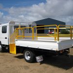 Mitsubishi Canter 815 with Walk up Step and Self Closing Gate