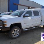 Silverado Dual Cab Solid Canopy White 2019